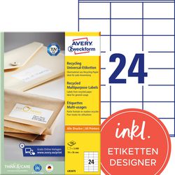 Multifunktionsetiketten Avery Zweckform LR3475 100x24mm