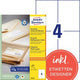 Recycelte Etiketten Avery Zweckform LR3483 105 x 148 mm