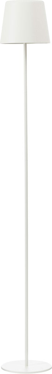 Brilliant kaami – Stehleuchte für den Außenbereich – LED 4 W – ø 18 cm – 350 lm – 3000 K – 3-stufig dimmbar – USB wiederaufladbar – Speicherfunktion – IP44 – Weiß
