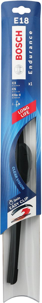 Bosch Wischerblatt Nachrüstung E18 450 mm Gummi schwarz