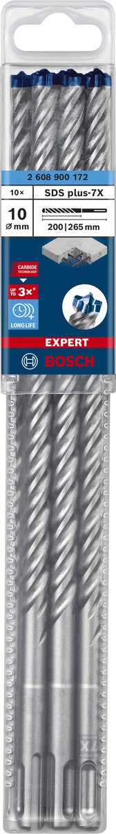 Bosch Expert SDS Plus-7x Schlagbohrmaschine 10 x 200 x 265 mm, 10 Stück