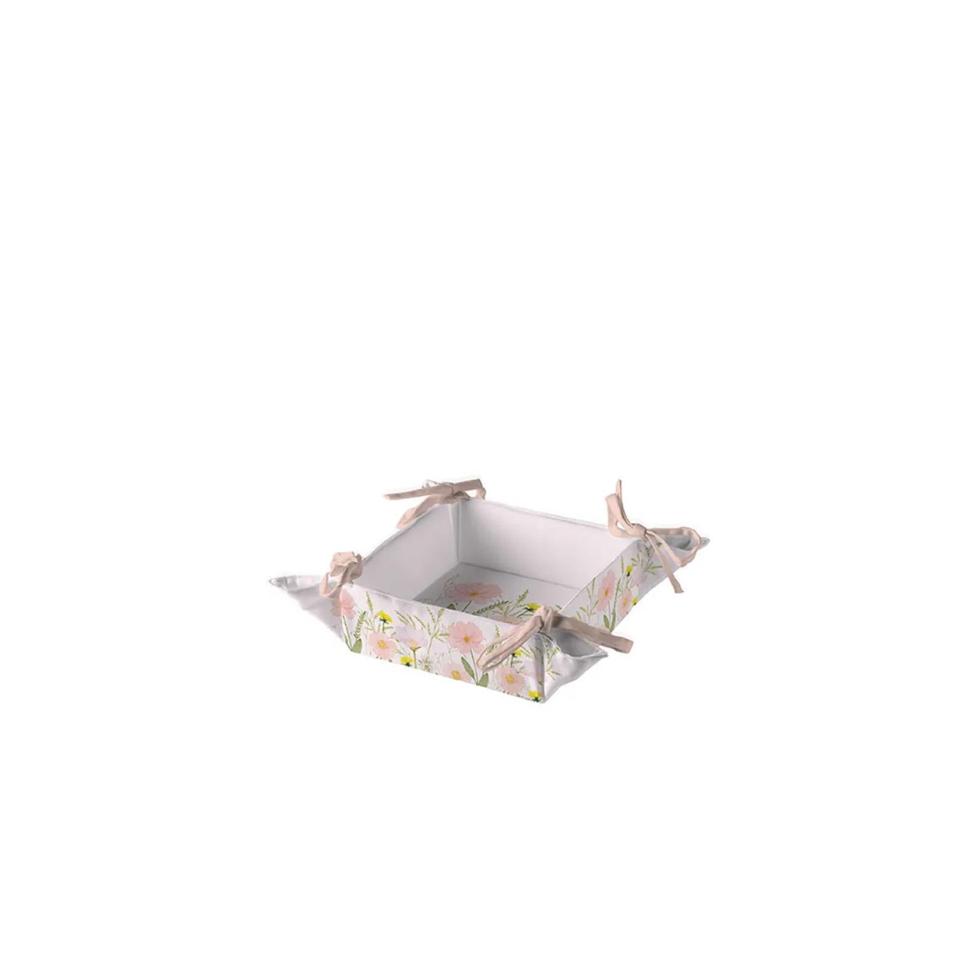 Ambiente Brotkorb Pastellblumen rosa