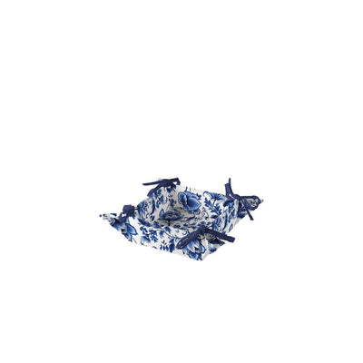 Ambiente Brotkorb Delfter Blau mit Blumenmuster