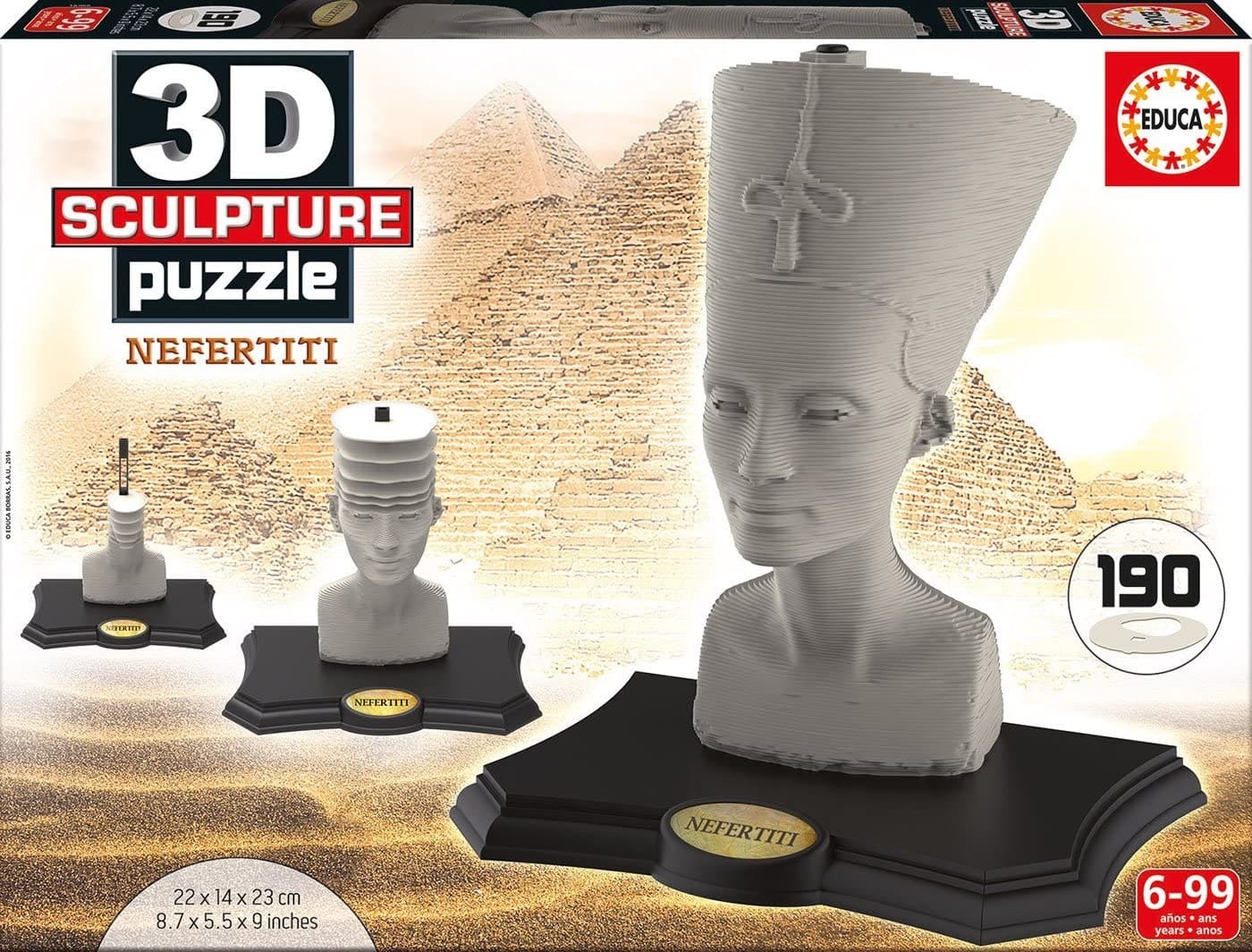 3D -Skulptur -Puzzle von Nefertiti 190 Stücke