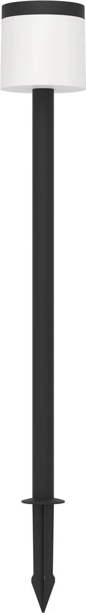 Eglo Pantete Solar Erdspießlampe – Außenstehleuchte – Solarenergie – LED – 115 cm – Schwarz und Weiß