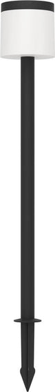 Eglo Pantete Solar Erdspießlampe – Außenstehleuchte – Solarenergie – LED – 115 cm – Schwarz und Weiß