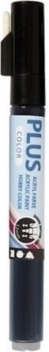 Plus Farbmarker, L: 14,5 cm, Strichstärke 1-2 mm, schwarz, 5,5 ml, 1 Stück