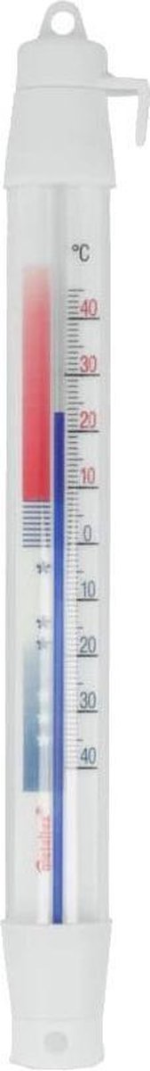 Metaltex Thermometer Kühlschrank mit Gefrierfach 21 cm weiß