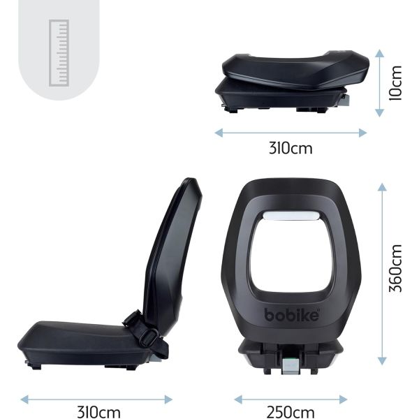 Bobike Rücksitz Junior One Mik HD Schwarz