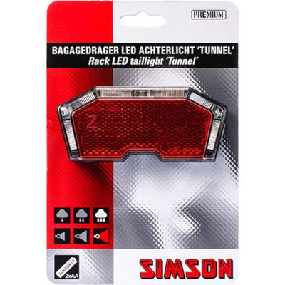 Simson Batterieträger Rücklichttunnel 3 led Auto