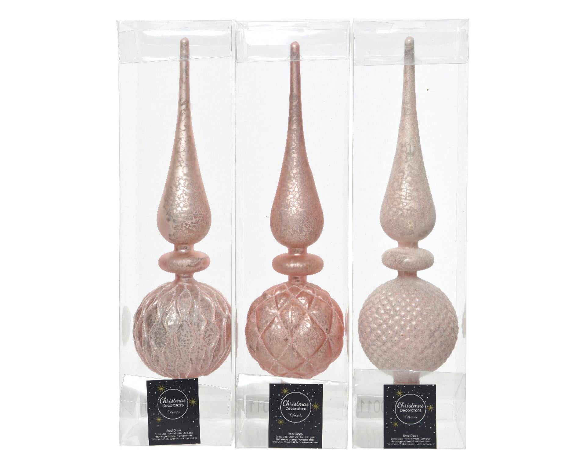 Decoris Peak 31cm Glas puderrosa