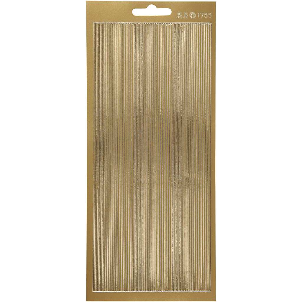 Creativ Firmenaufkleber, Bordüren, Bogen 10x23 cm, gold, 1 Bogen