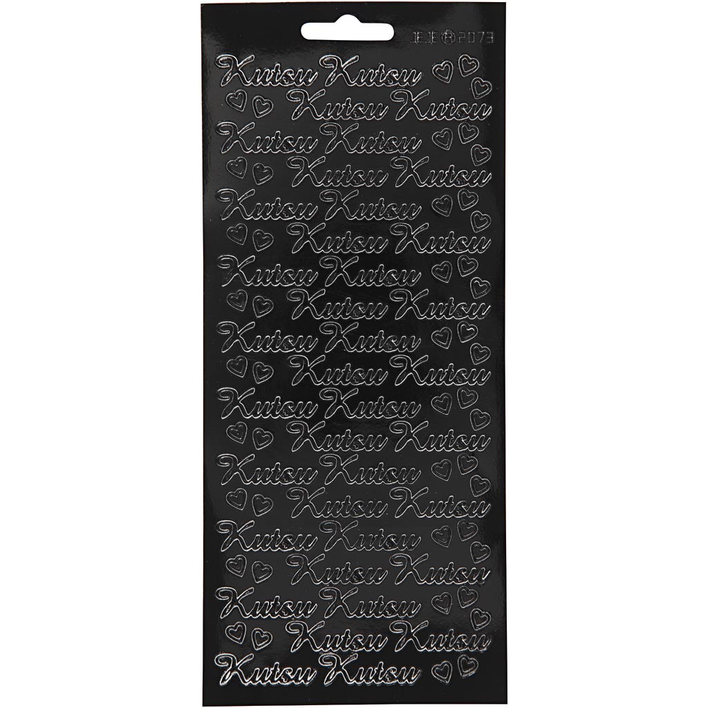 Creativ Firmenaufkleber, Kutsu, Blatt 10x23 cm, schwarz, 1 Blatt