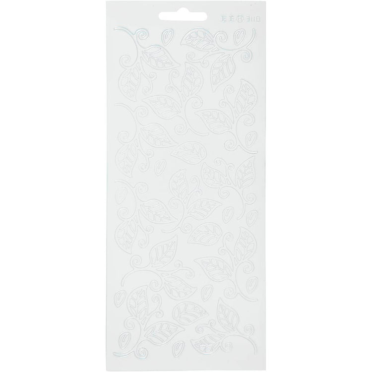 Creativ Firmenaufkleber, Blätter, Blatt 10x23 cm, weiß, 1 Blatt