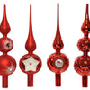Decoris Spitzglas Weihnachten rot 31cm