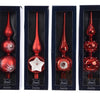 Decoris Spitzglas Weihnachten rot 31cm