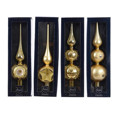 Decoris Spitzglas groß ø8x31cm hellgold