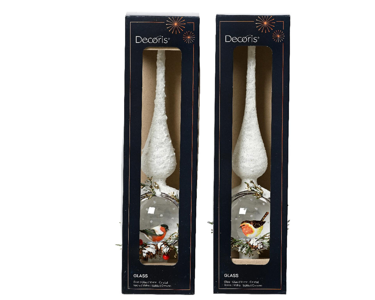 Decoris Peak Robin Glas 31cm