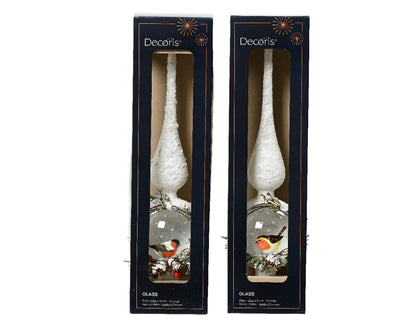 Decoris Peak Robin Glas 31cm