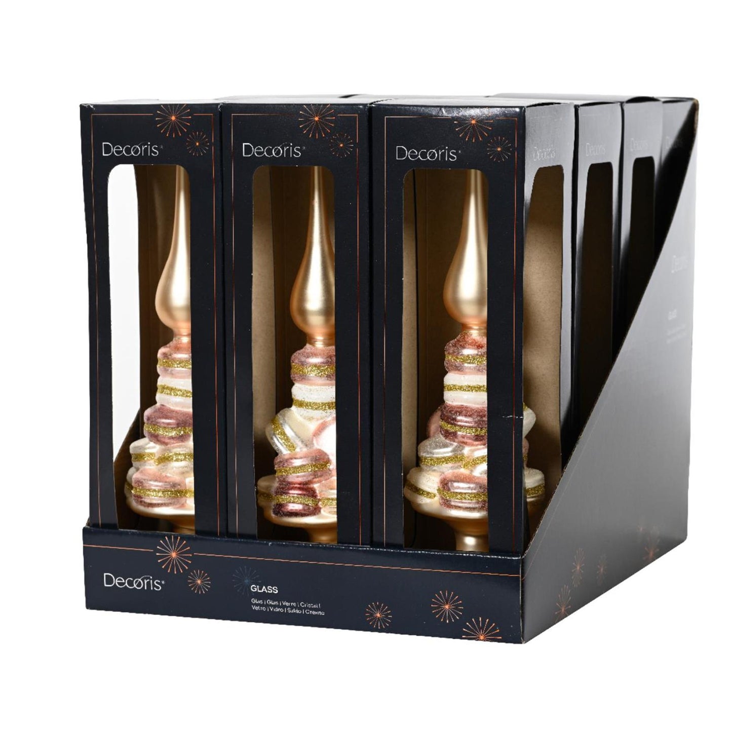 Decoris-Spitze mit Macarons-Glas ø8xh29,5cm