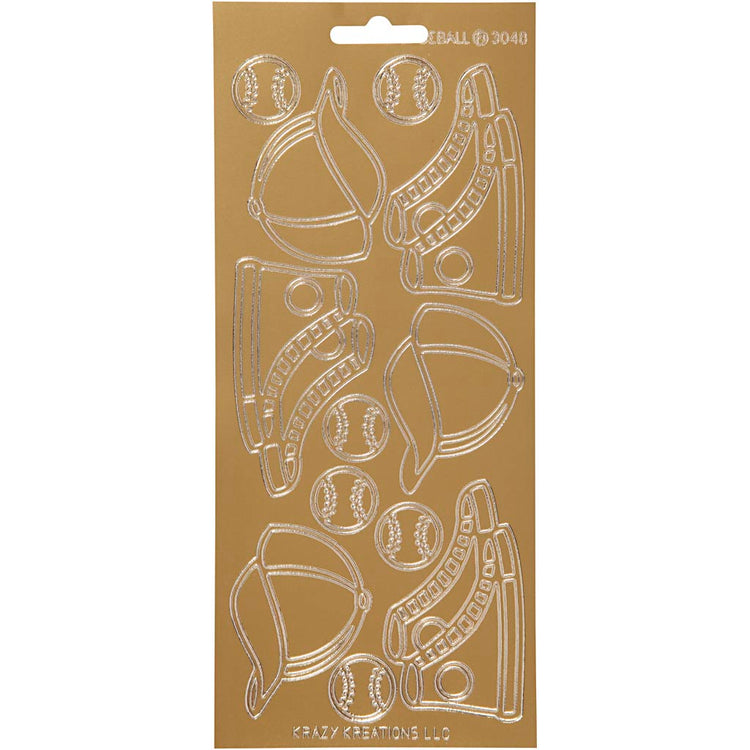 Creativ Firmenaufkleber, Sport, Blatt 10x23 cm, gold, 1 Blatt