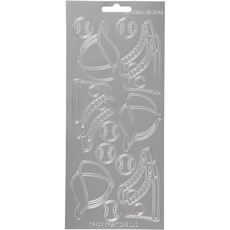 Creativ Firmenaufkleber, Sport, Bogen 10x23 cm, silber, 1 Bogen