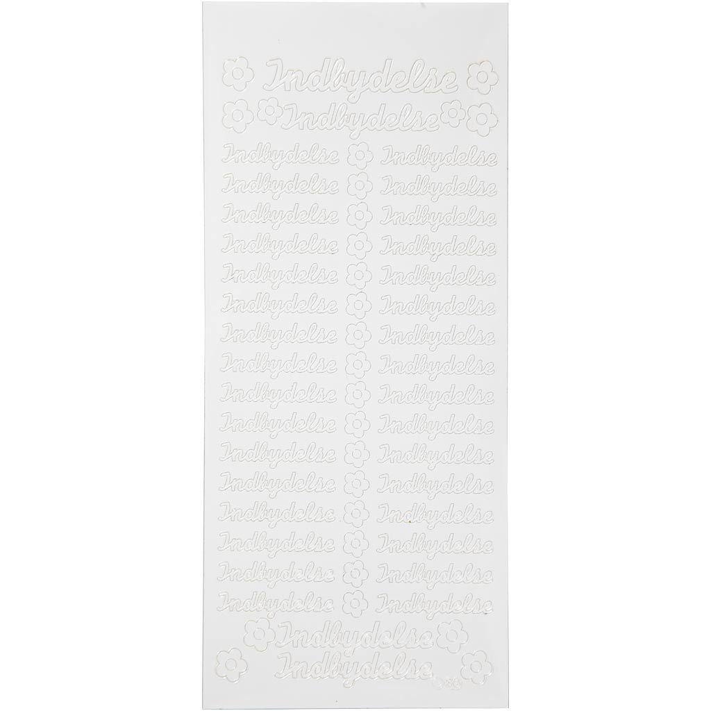 Creativ Firmenaufkleber, selbstklebend, Blatt 10x23 cm, weiß, 1 Blatt