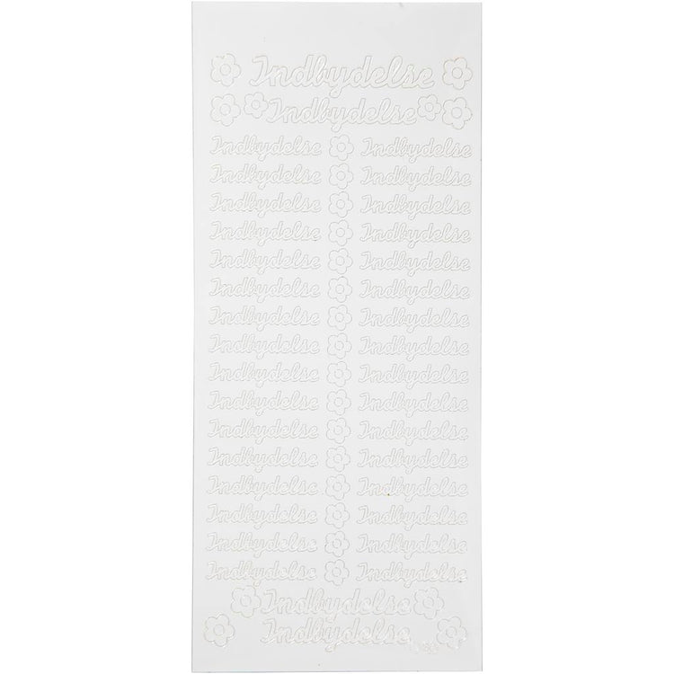 Creativ Firmenaufkleber, selbstklebend, Blatt 10x23 cm, weiß, 1 Blatt
