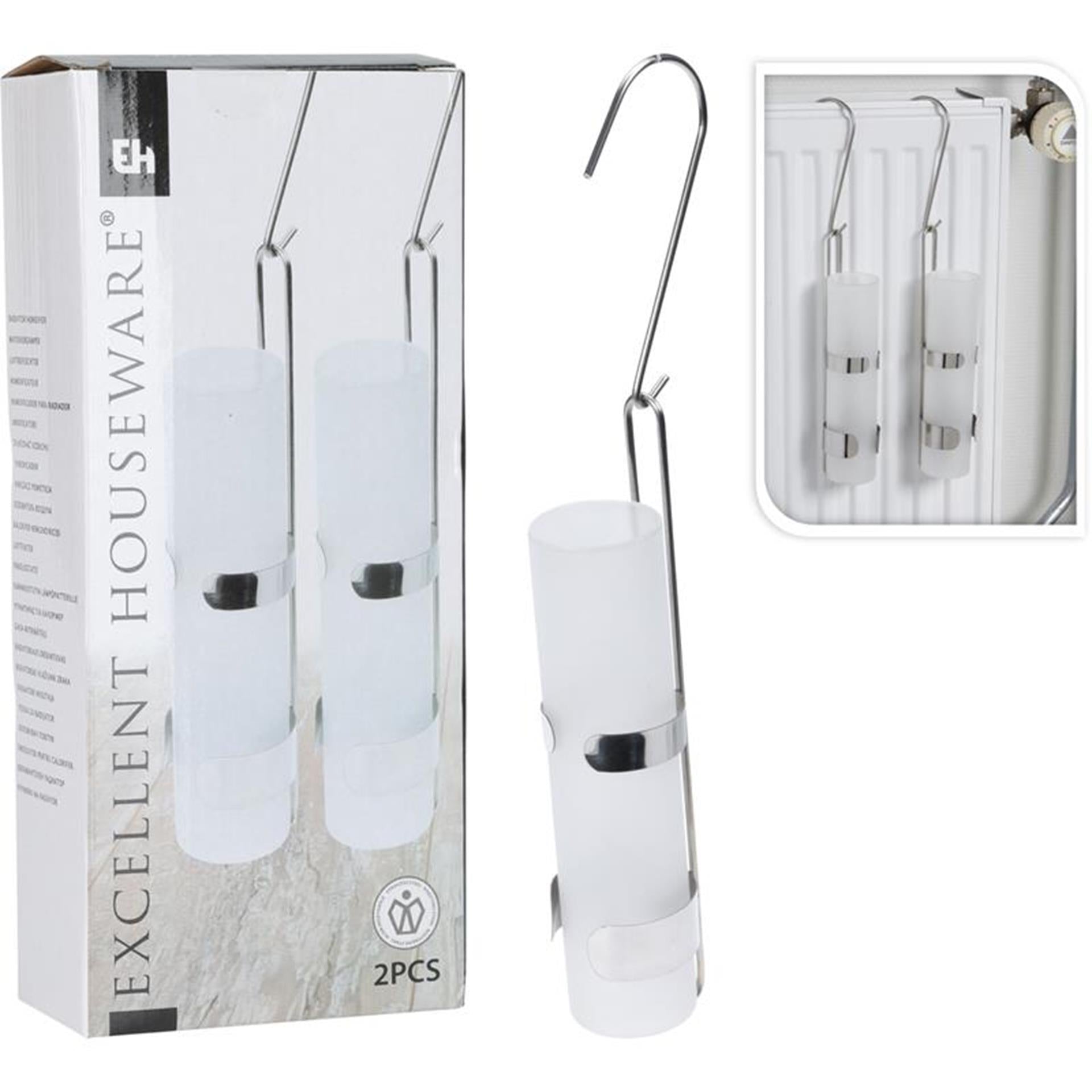 Excellent Houseware Wasserverdunster-Set aus 2-teiligem Glas