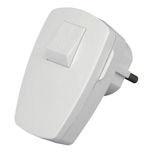 Kopp-Stecker geerdet 220 V abgewinkelt mit Schalter (NML)
