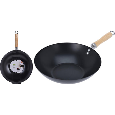 Ausgezeichneter Haushaltswaren-Wok, ø30 cm, antihaftbeschichtet, schwarz