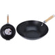 Ausgezeichneter Haushaltswaren-Wok, ø30 cm, antihaftbeschichtet, schwarz