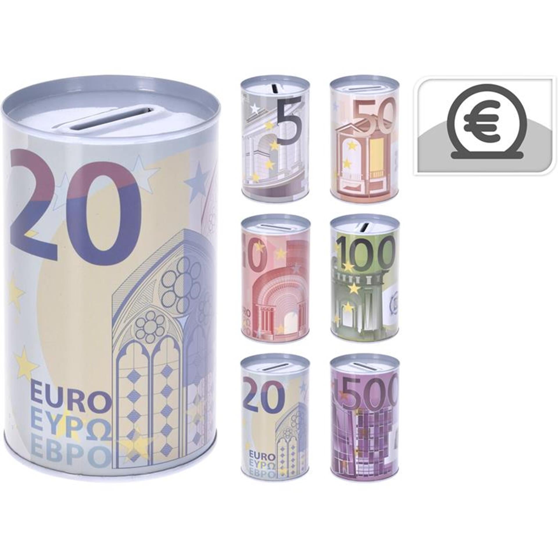 Euro-Spardose ø8x12,7cm