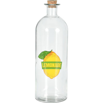 Hervorragende Haushaltsglasflasche mit Korkverschluss, 1 l