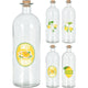 Hervorragende Haushaltsglasflasche mit Korkverschluss, 1 l