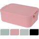 Lunchbox aus Kunststoff mit Clips, 20 x 14 x 7 cm