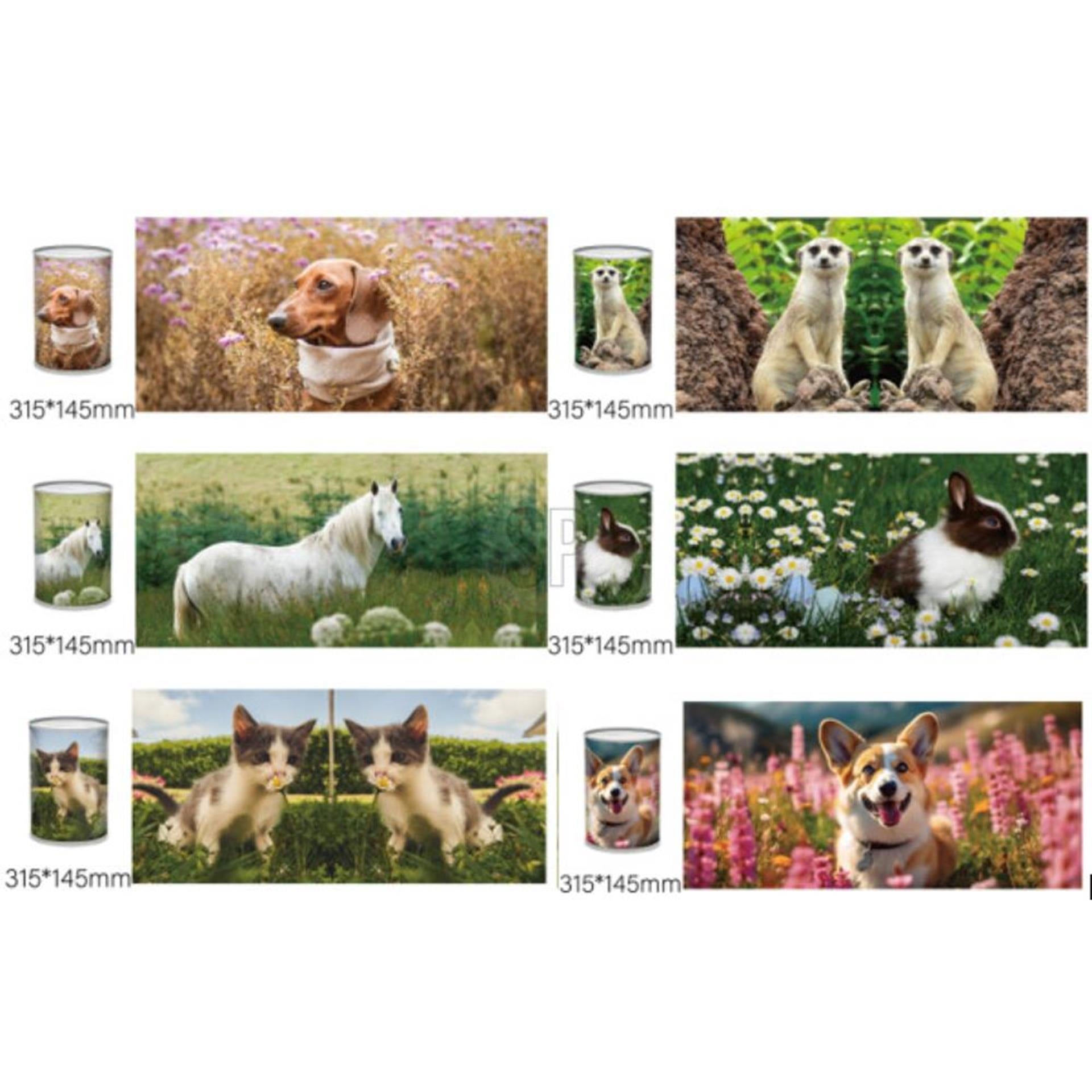 Spardose 10x15cm Tiere