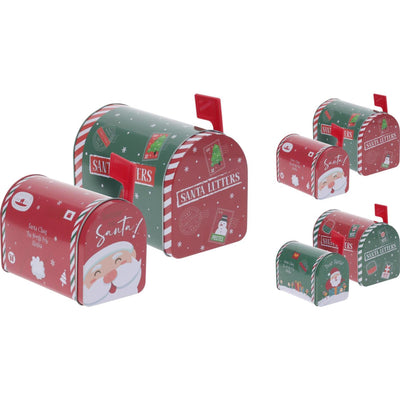 Home Styling Weihnachts-Aufbewahrungsdosen im 2er-Set