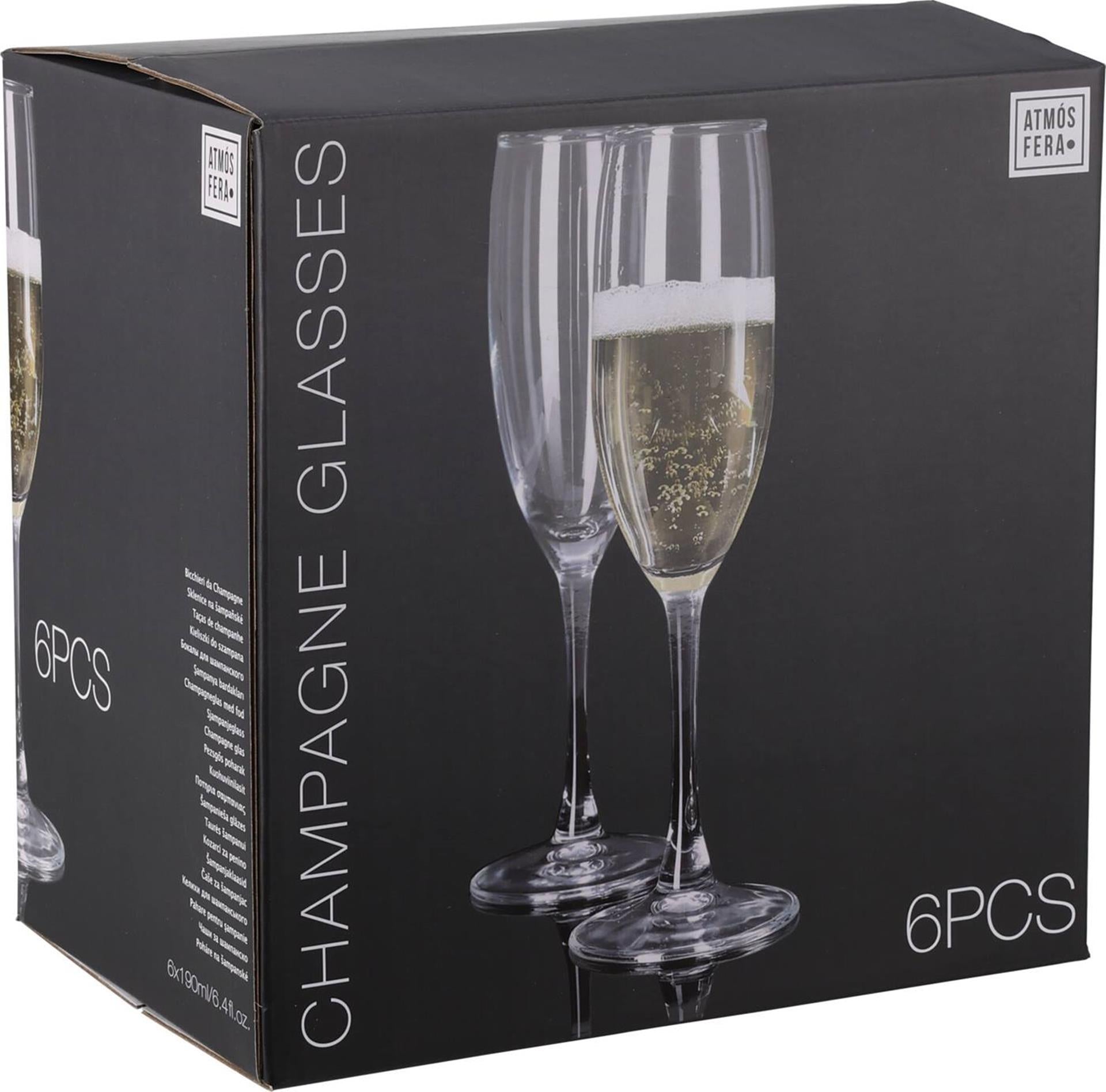 Atmos Fera Champagnerglas-Set 6-teilig 190ml