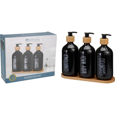Badezimmerlösungen Badezimmer-Set mit 3 Flaschen 500 ml