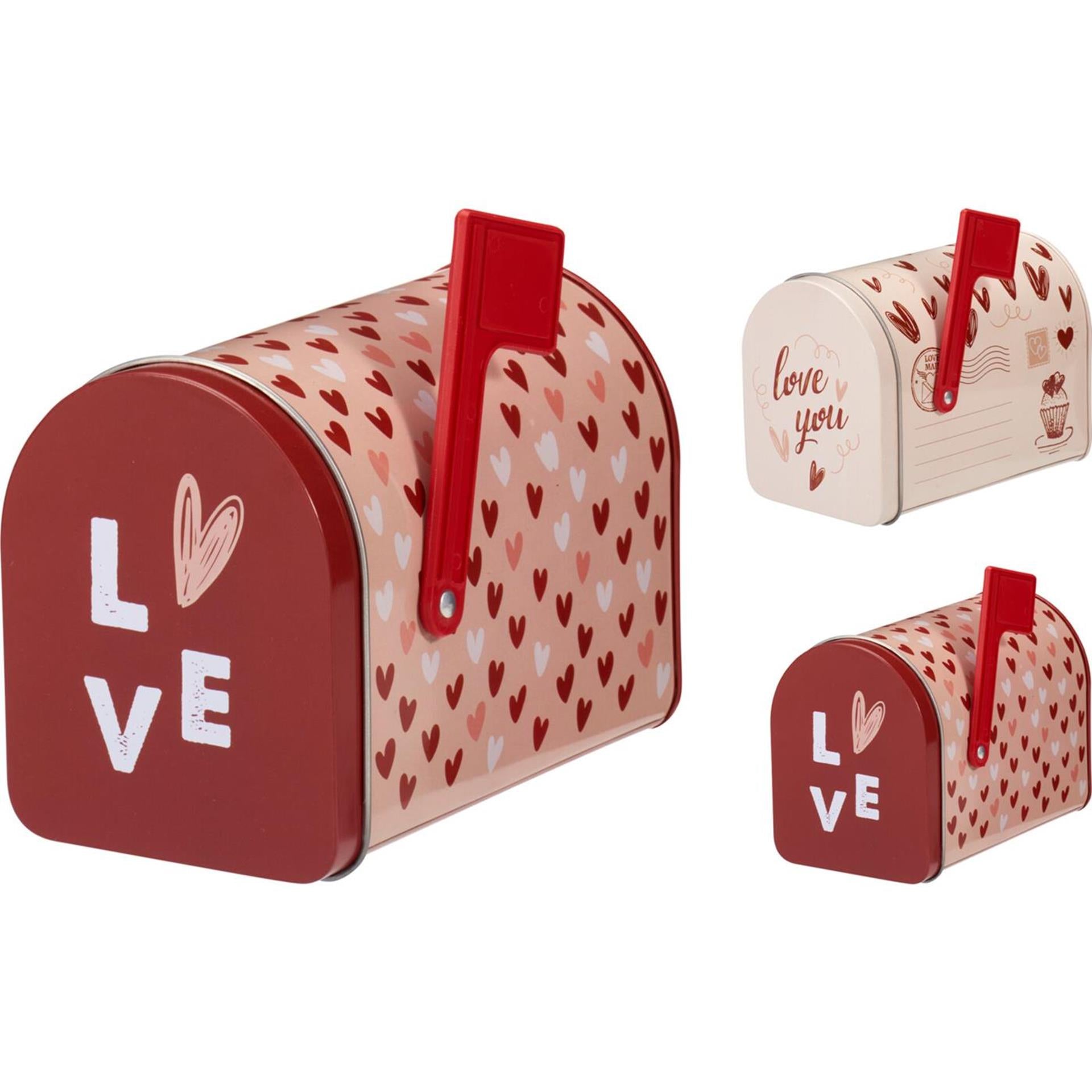 Home-Styling-Briefkasten aus Blech zum Valentinstag