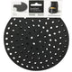 Excellent Houseware Airfryer aus mattem Silikon, ø19,4 cm, Schwarz