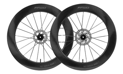 Sram FFWD Laufradsatz Raw77 FCC 77 mm 2:1 Ceramicspeed 12 SP XDR glänzend schwarz
