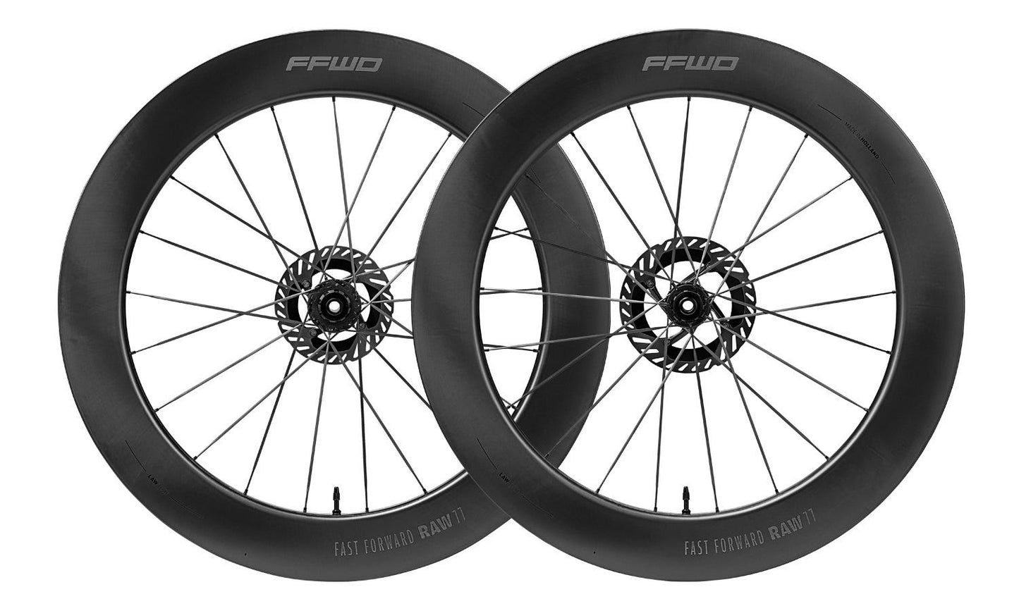 Sram FFWD Laufradsatz Raw77 FCC 77mm 2:1 CeramicSpeed 12G XDR Mattschwarz