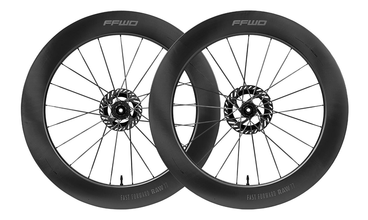 Sram FFWD Laufradsatz Raw77 FCC 77mm 2:1 CeramicSpeed 12G XDR Mattschwarz
