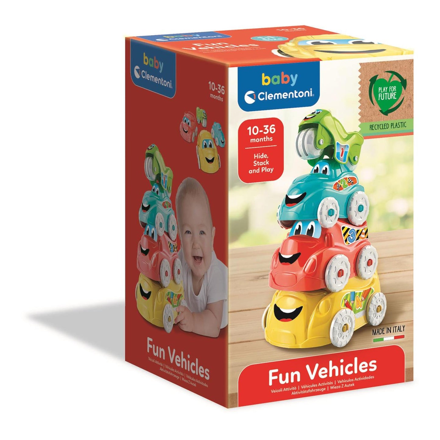 Clementoni Stacking Tower Vehicles, 4dlg.