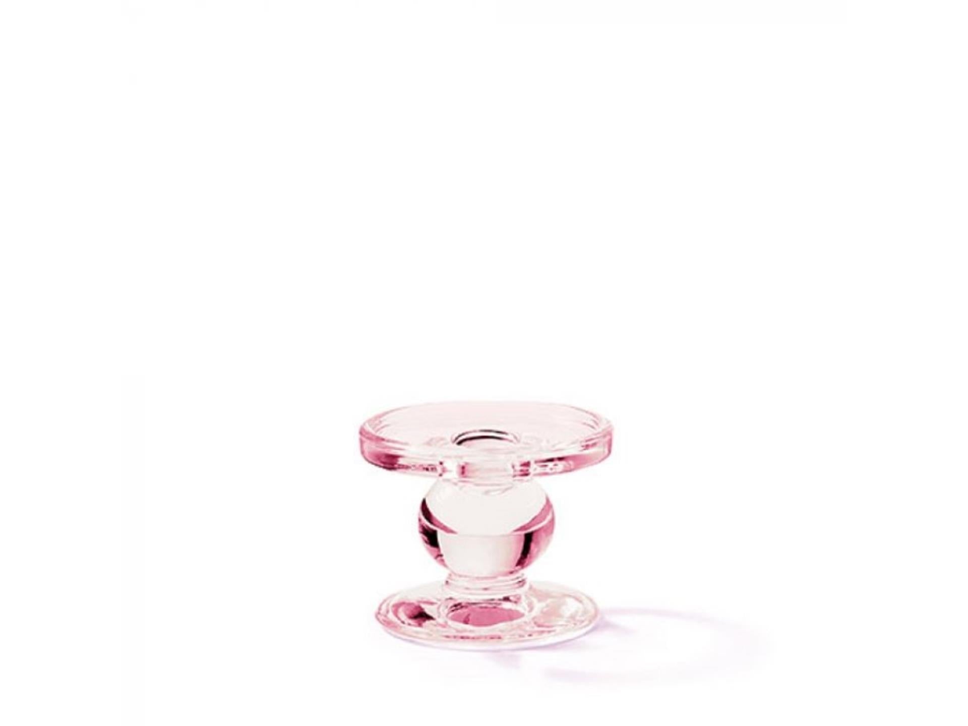 Ambiente Kerzenständer Glas Rose ø9xh7cm