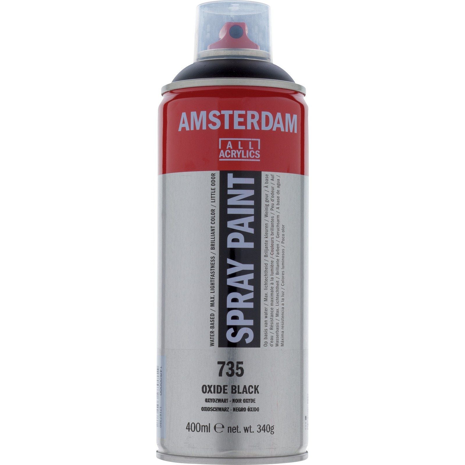 Amsterdam alle Acrylfarben Amsterdam • Sprühfarbe Oxidschwarz 735 400 ml