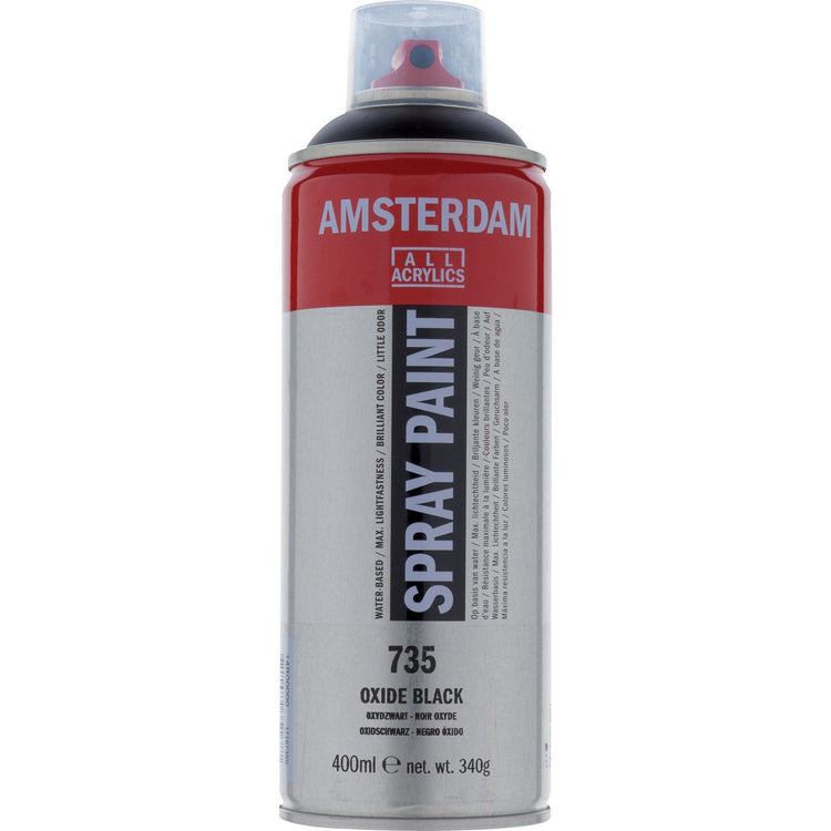 Amsterdam alle Acrylfarben Amsterdam • Sprühfarbe Oxidschwarz 735 400 ml