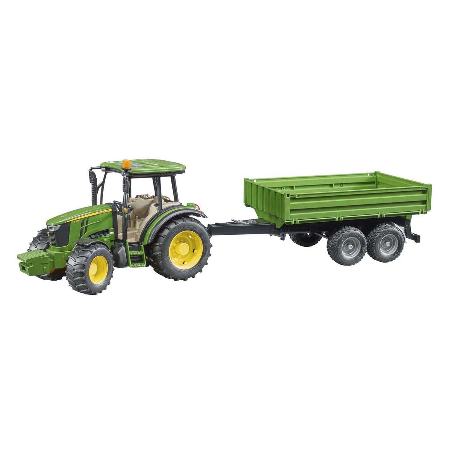 Bruder John Deere 5115m mit Trailer
